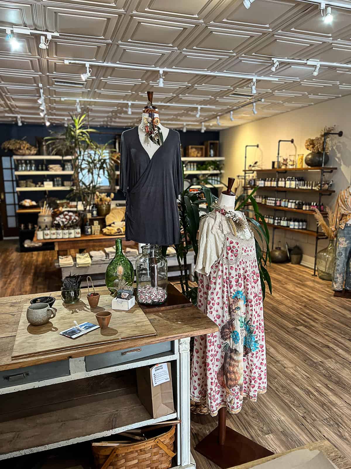 Shopping inside The Standard Mckinney in Historic Downtown McKinney Texas