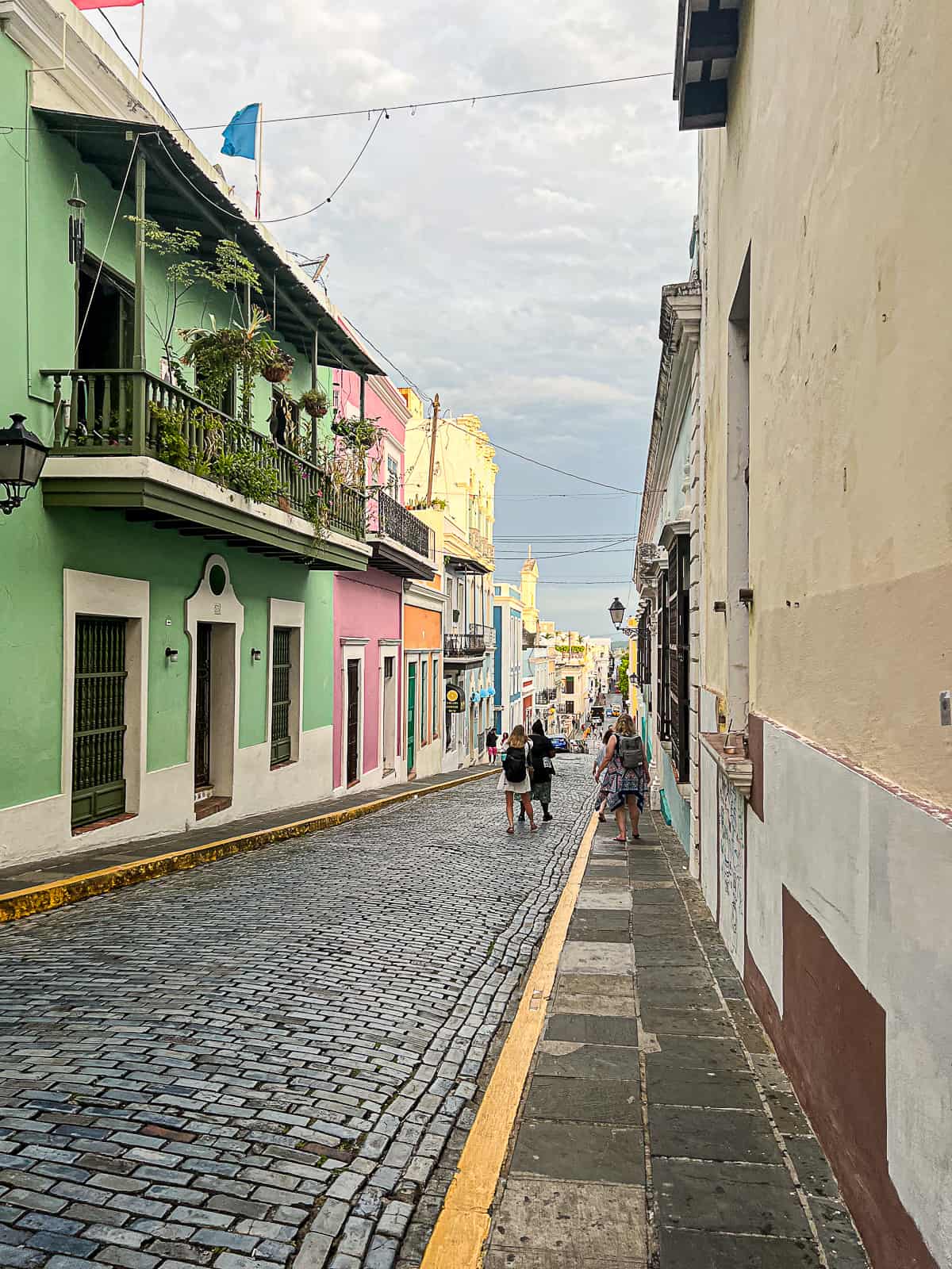 Street view exploring Old San Juan History on a walking tour