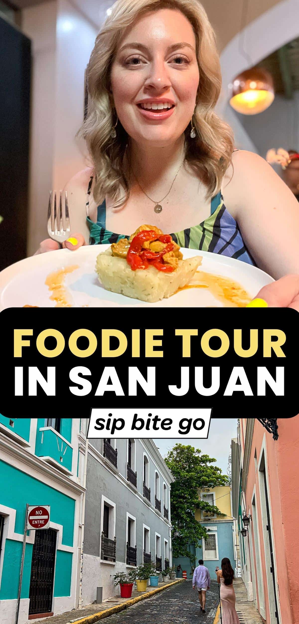 The Spoon Experience Food and Walk Tour Excursion in San Juan Puerto Rico with Jenna Passaro and Sip Bite Go logo