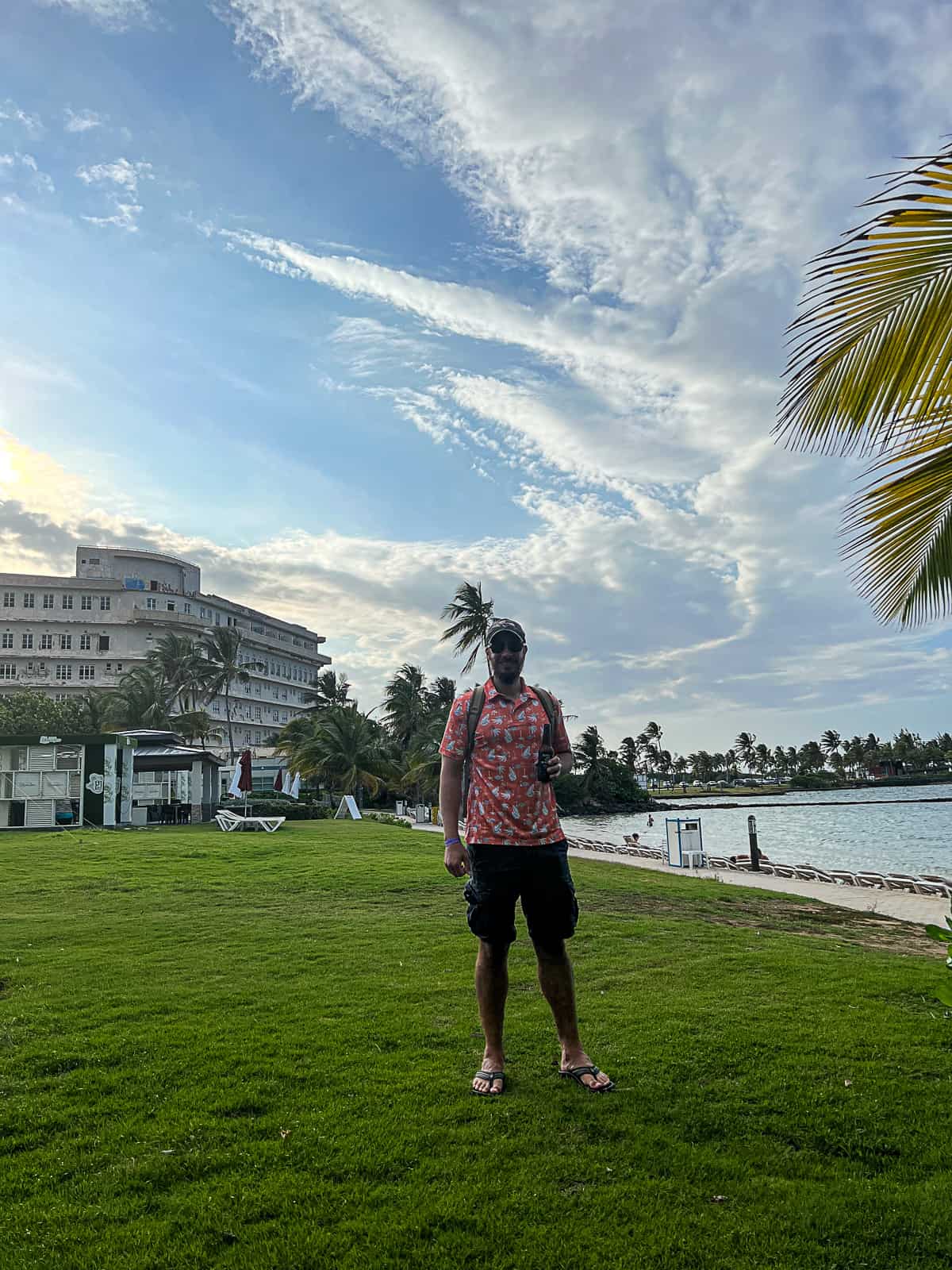 Tourist On Beach at Caribe Hilton San Juan Resort