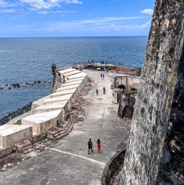 Views of San Juan harbor from San Felipe Del Morro Castle
