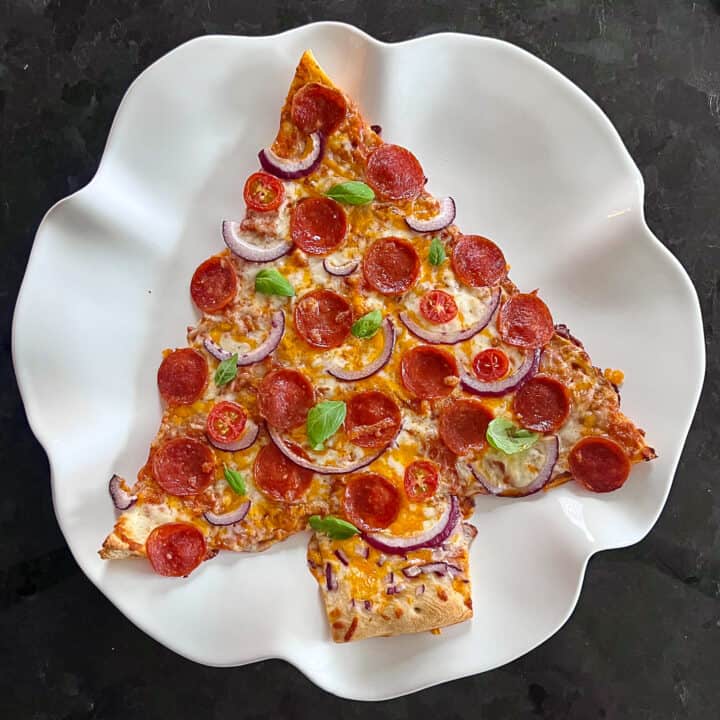 Christmas Tree Pizza Trend Recipe 2023 Sip Bite Go