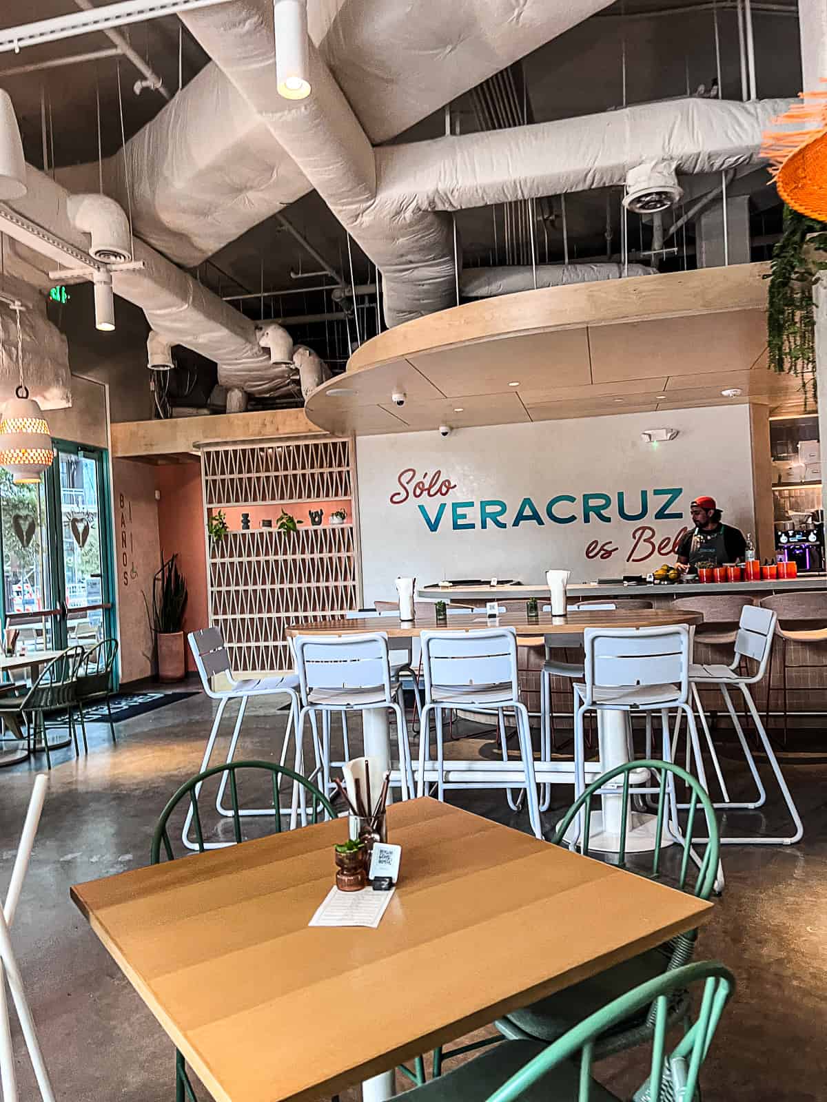 Inside Veracruz Restaurant in Austin TX