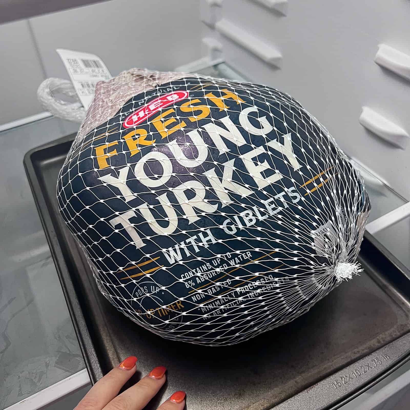 Thawing a turkey in the refrigerator