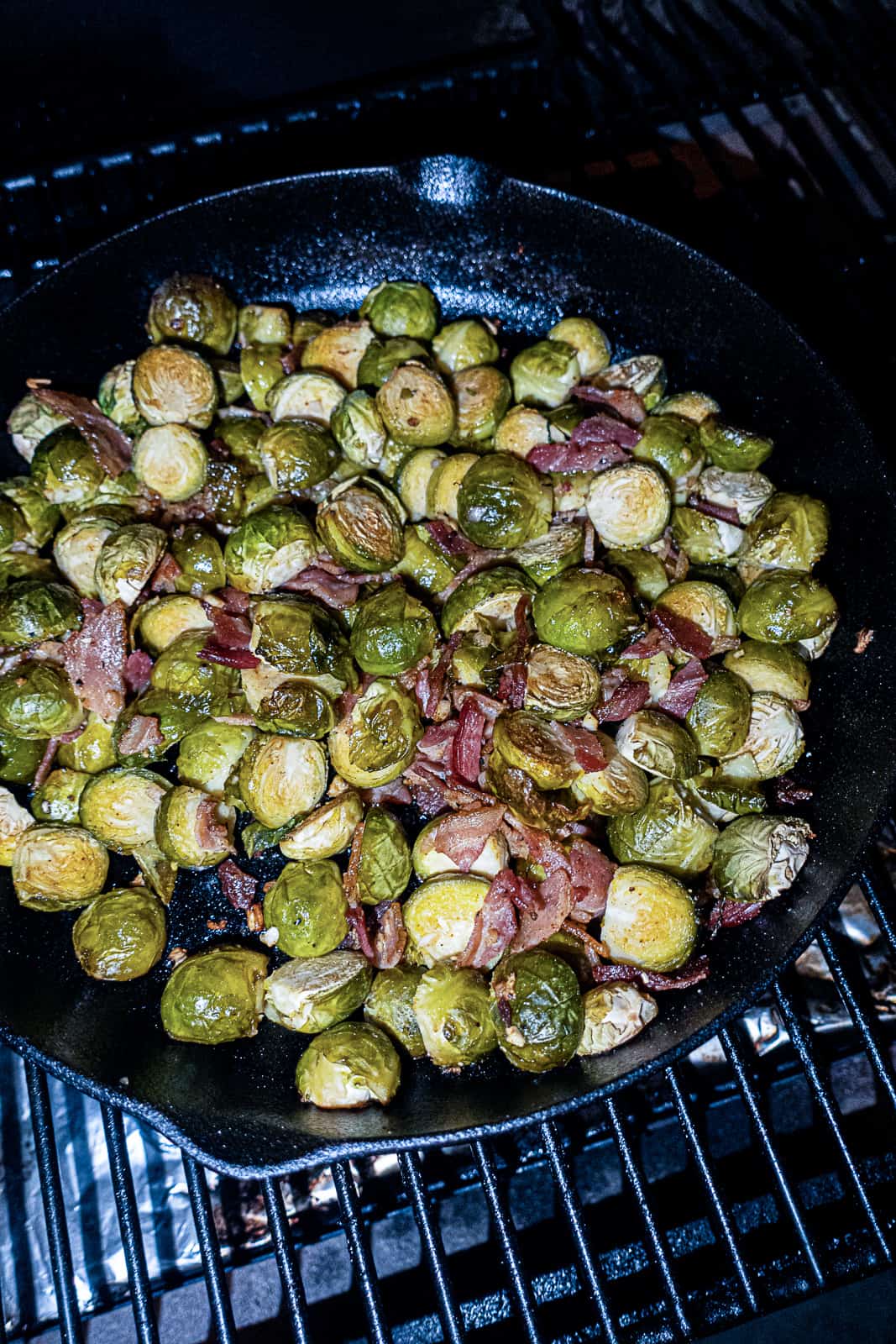Cooking Traeger Pellet Grill Smoked Brussels Sprouts