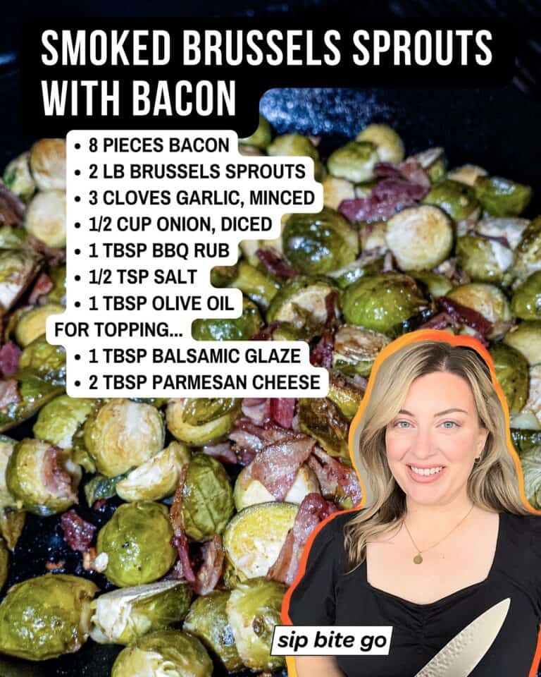 Traeger Smoked Brussels Sprouts Side Dish Sip Bite Go