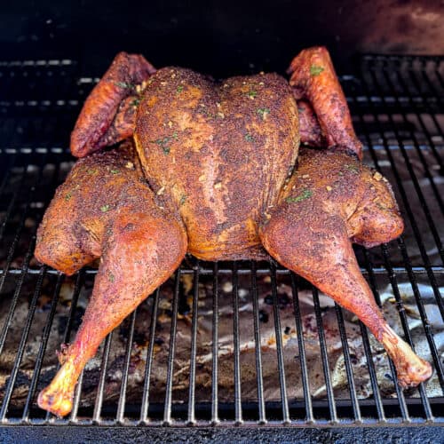 Spatchcock Smoked Turkey Recipe Cooking On Traeger Pellet Grill