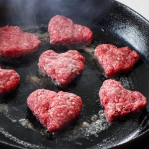 Cooking Heart Shaped Burgers For Valentines Day Dinner