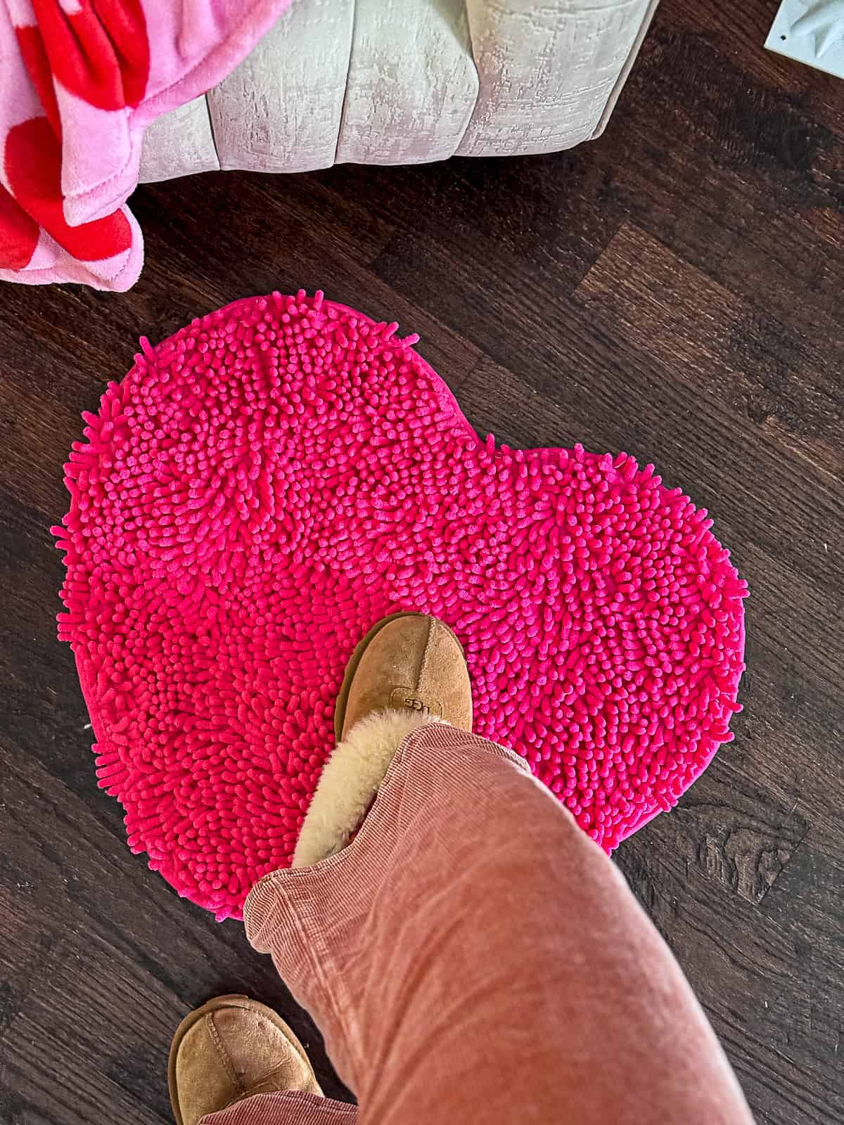 Heart shaped rug