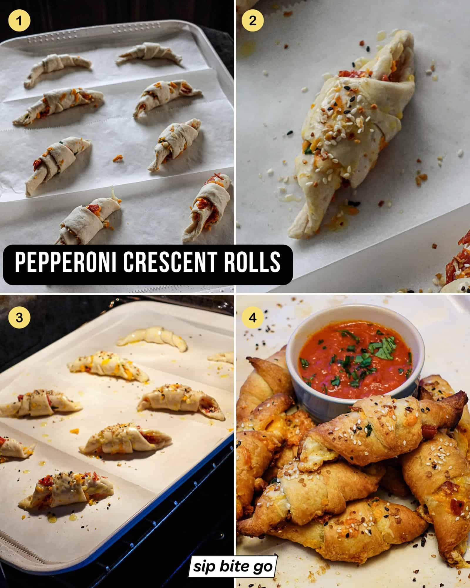 Pepperoni Crescent Rolls Recipe Steps