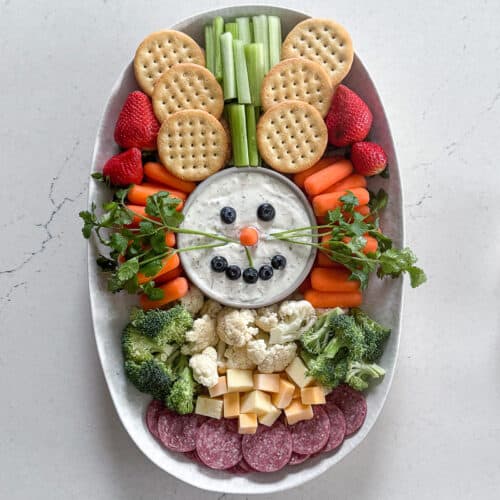 Cute Bunny Easter Veggie Tray for Easter