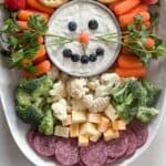 Cute Bunny Veggie Tray for Easter with text overlay