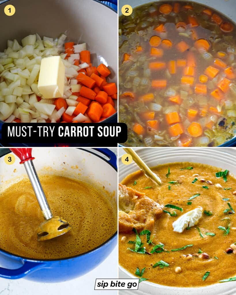 Carrot Soup Recipe - Sip Bite Go