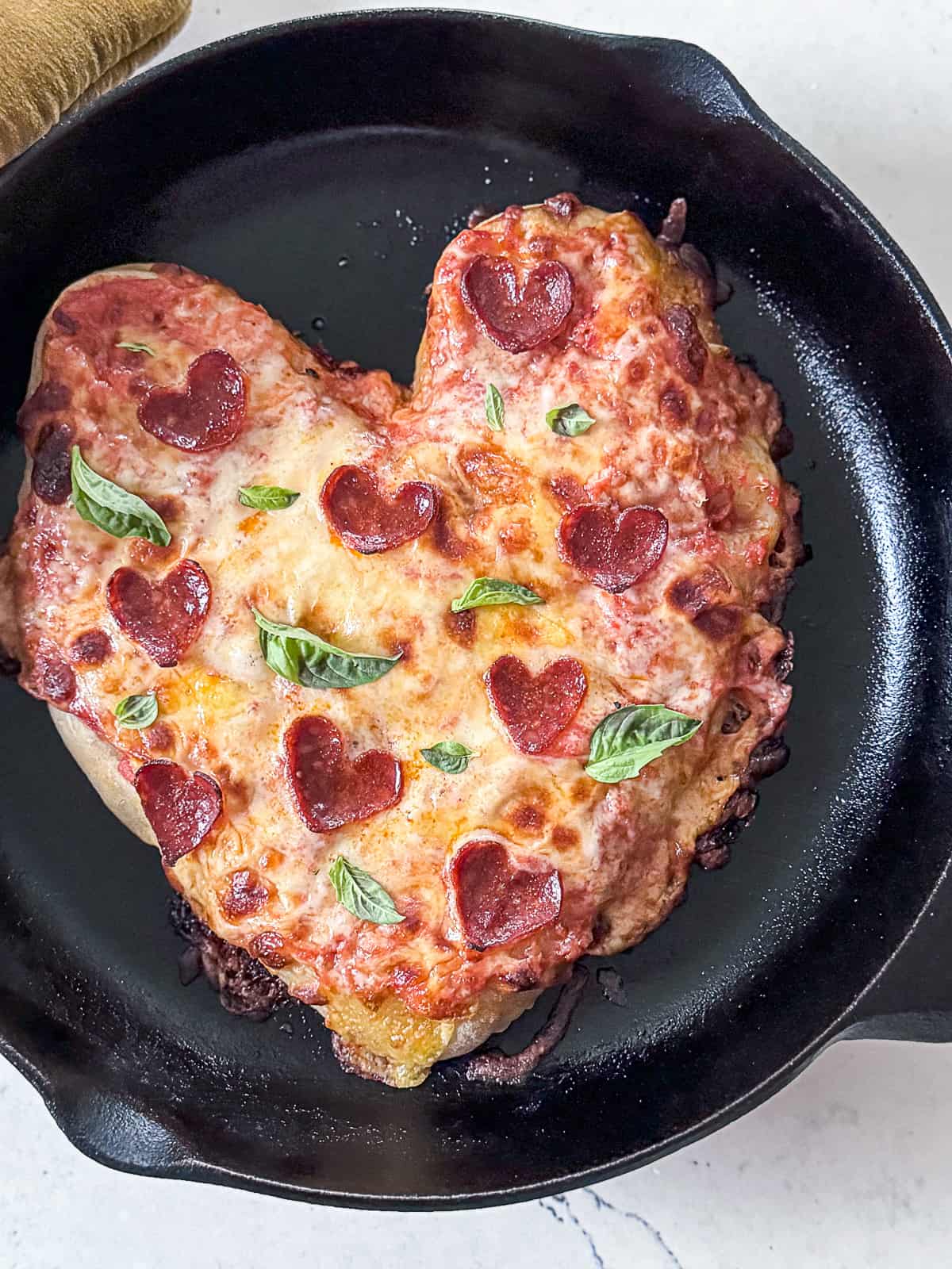 Heart Shape Valentine's Day Pizza
