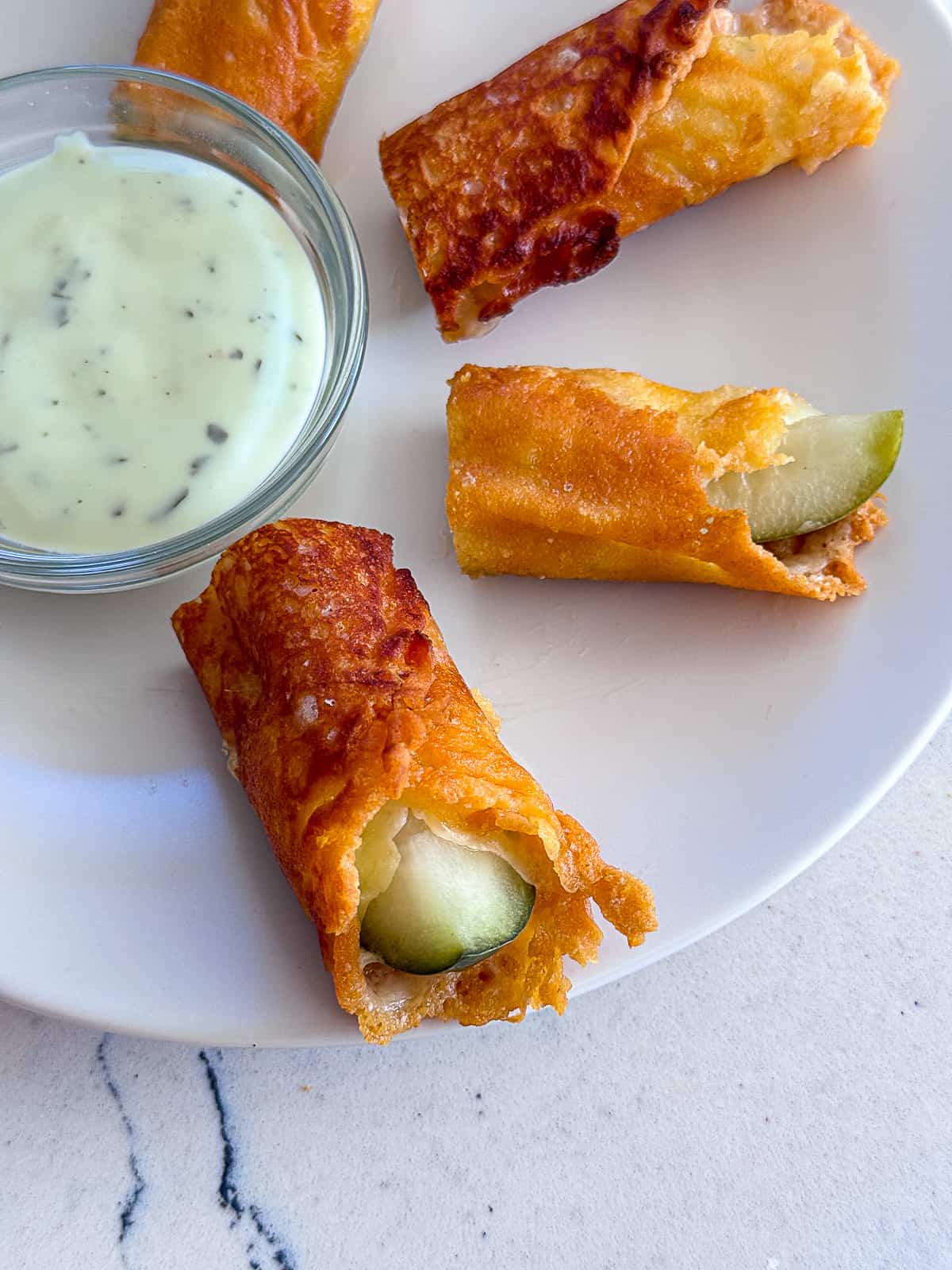 Viral Cheese and Pickle Chickle Recipe served with dipping sauce