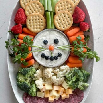 Cute Bunny Easter Veggie Tray for Easter