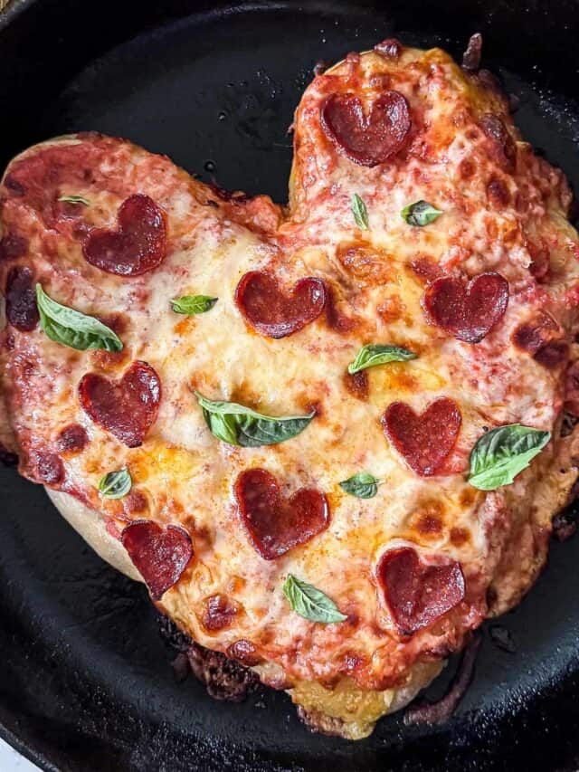 Heart Shaped Pizza for Valentine’s Day