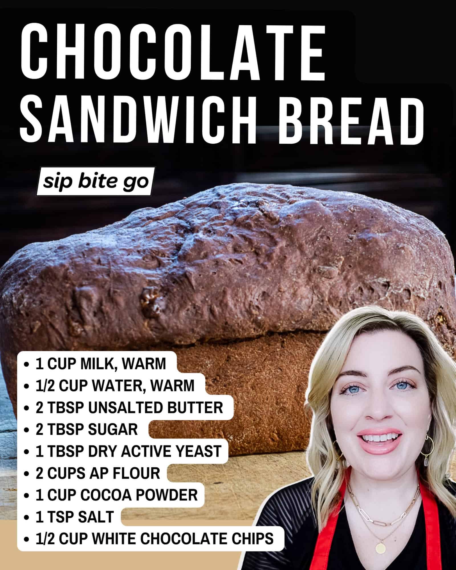 Chocolate Sandwich Yeast Bread Recipe Ingredients List