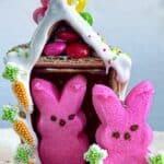 Easy Peep House Easter Craft with text overlay