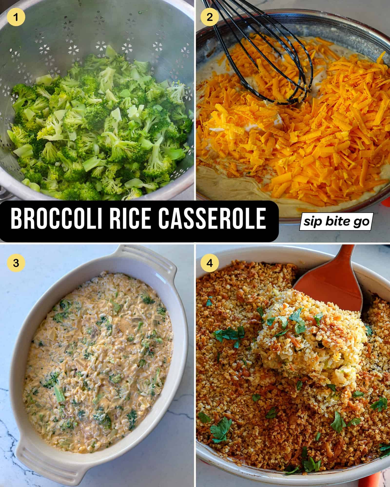 Recipe Steps For Broccoli Rice Casserole