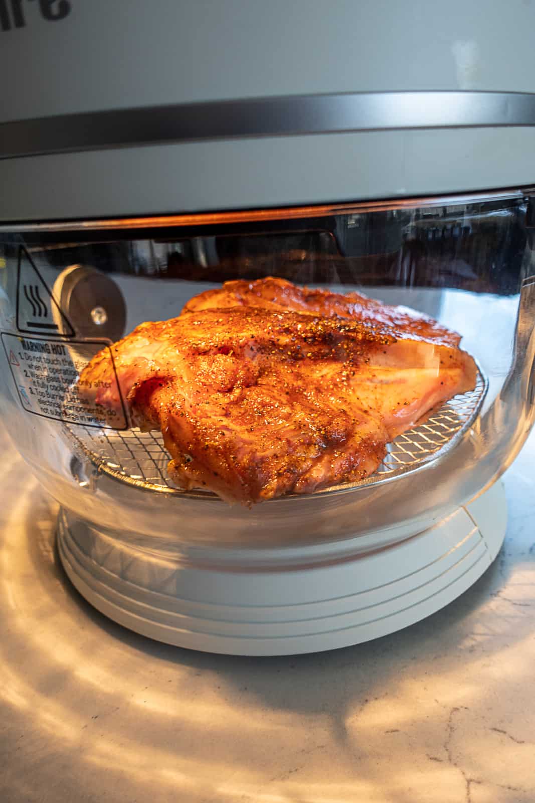 Split Chicken Breast Cooking in the Air Fryer