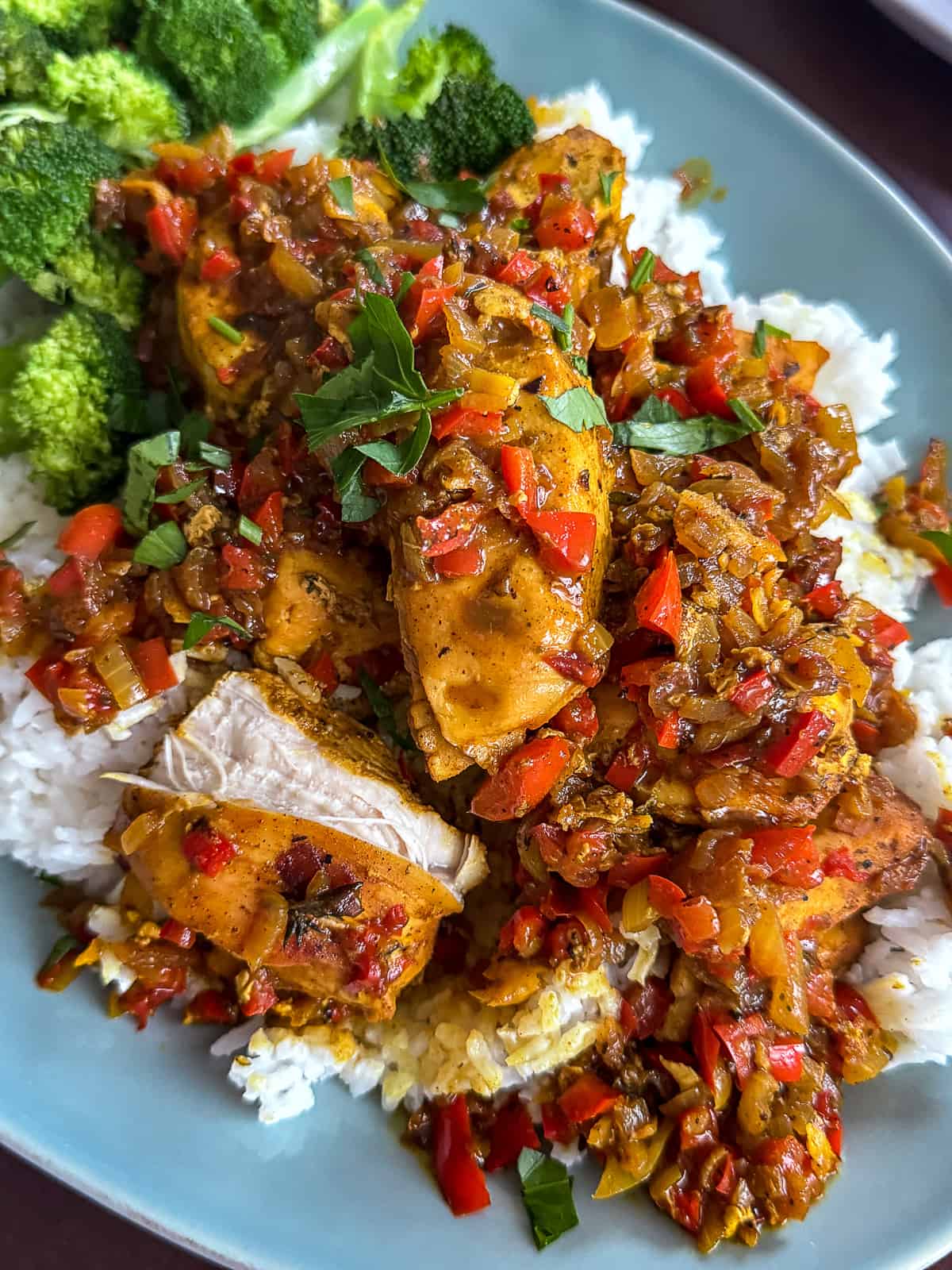 Turmeric Chicken Dinner with Rice