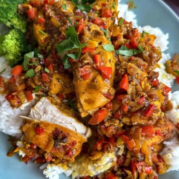 Turmeric Chicken Dinner with Rice