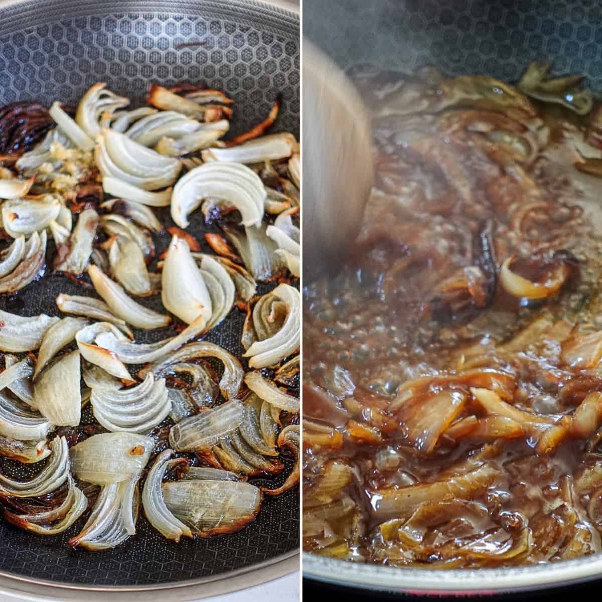 onion sauce before and after photos