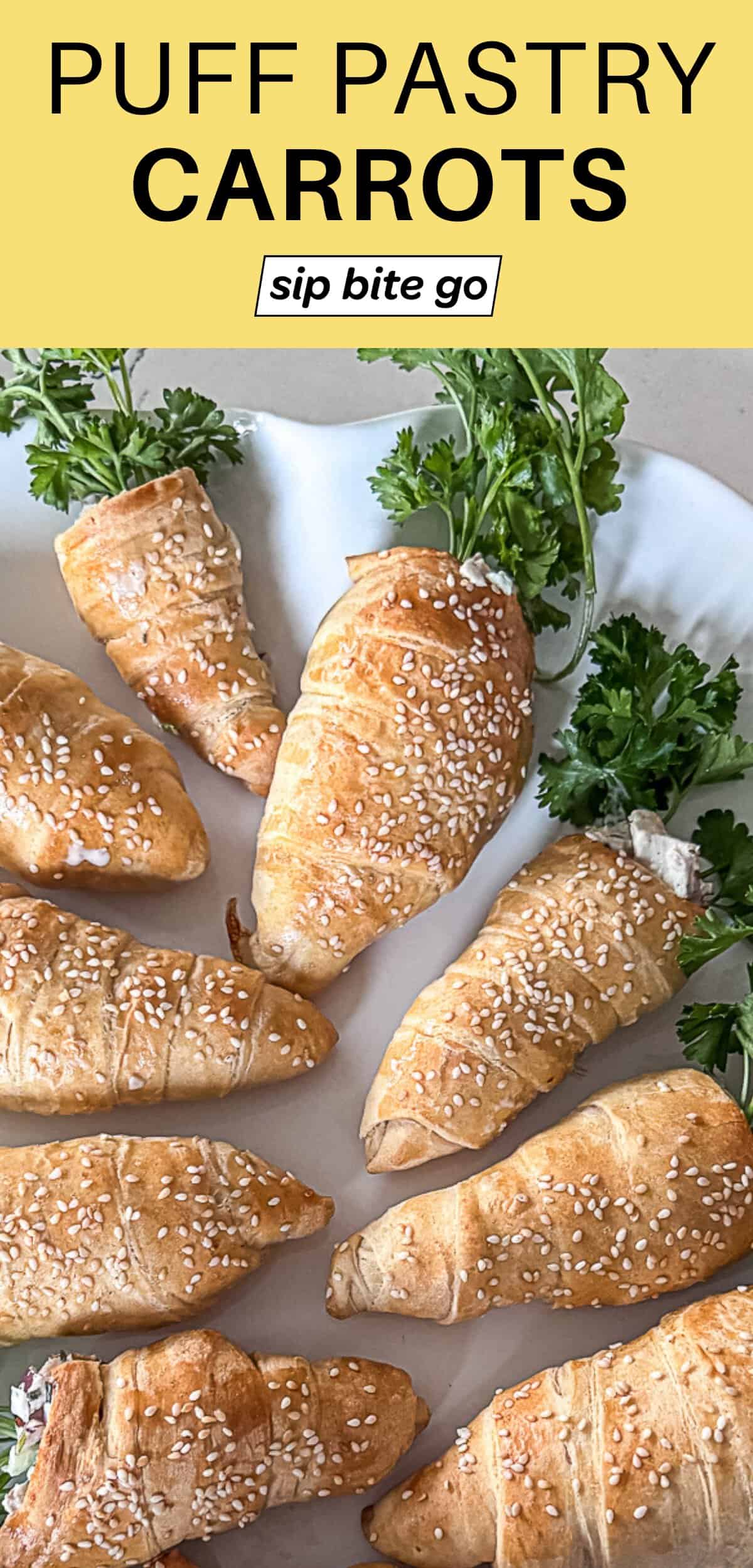puff pastry carrots recipe stuffed with chicken salad for easter