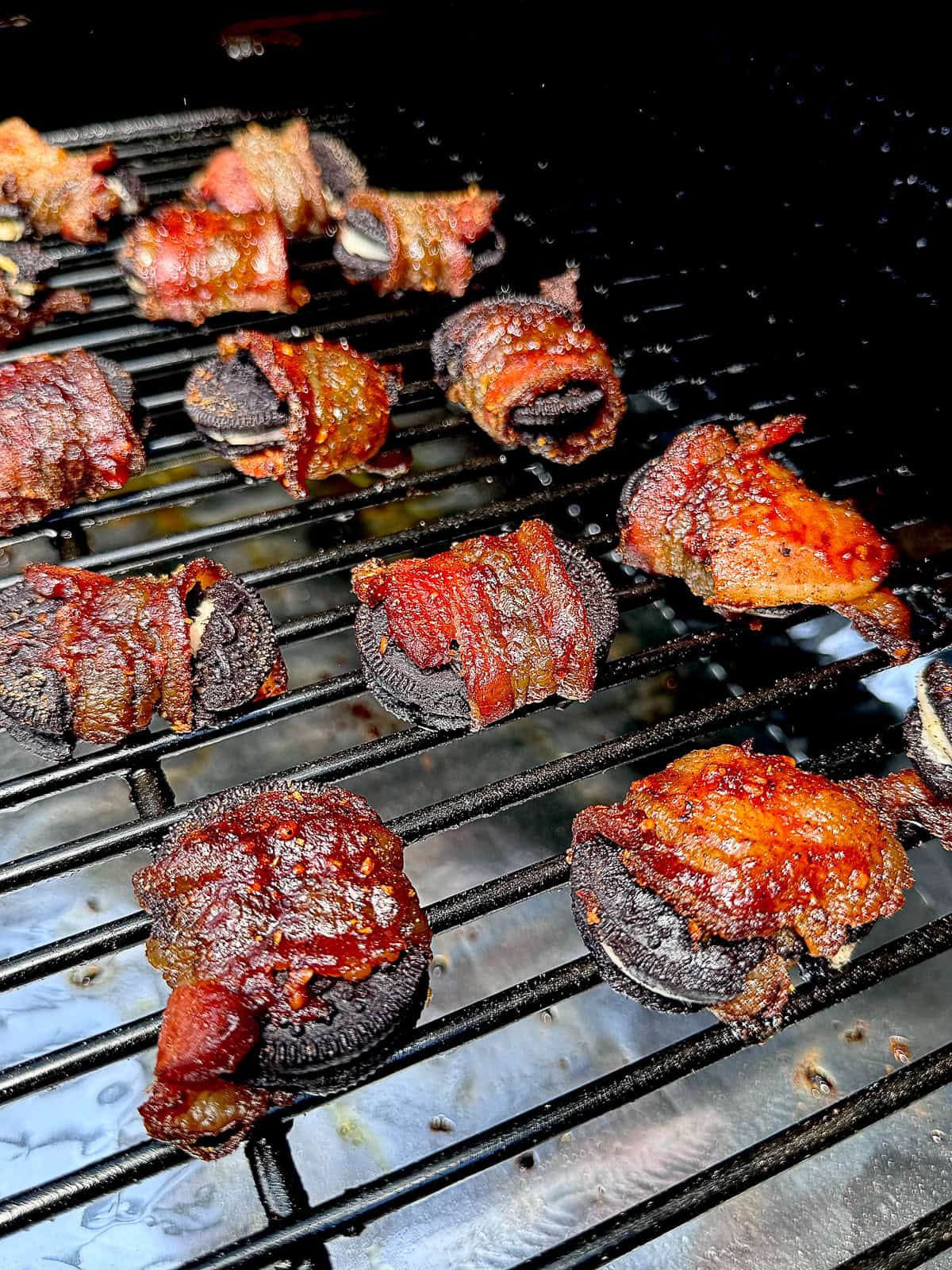 Traeger Smoked Bacon Wrapped Oreos - Sip Bite Go