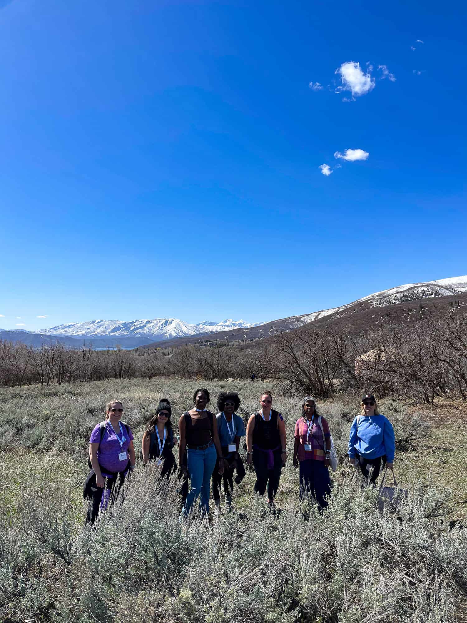 Women travel bloggers hiking Wasatch Mountain State Park in Utah 