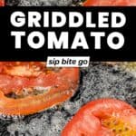 Cooking Griddle Tomatoes on Traeger Flatrock Grill