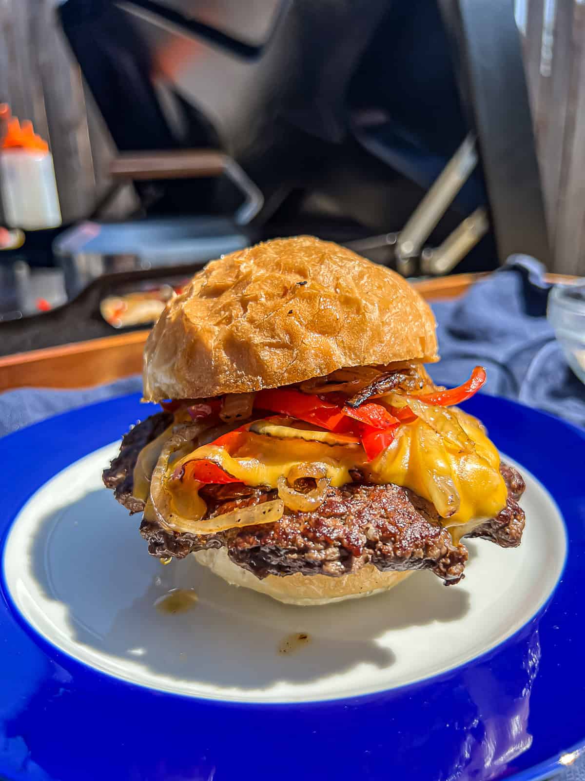 Griddled burger