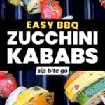 BBQ Recipe for Grilled Italian Zucchini Kababs