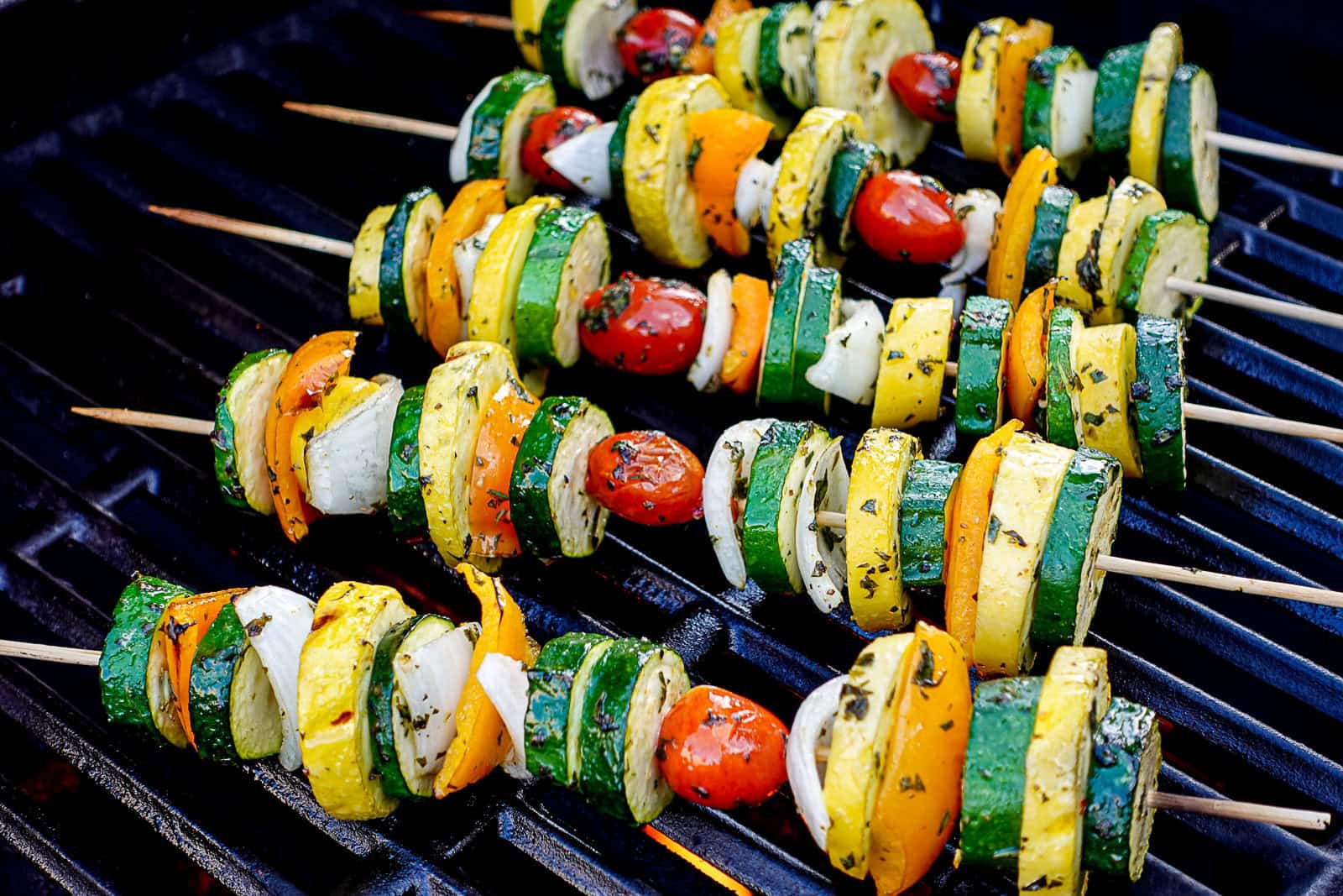 Grilling Vegetable Zucchini Kabobs