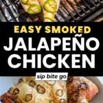Smoked Spatchcock Chicken with Jalapenos Recipe Before and After