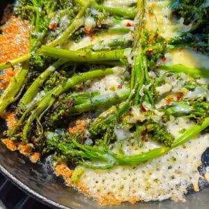Cheesy Grilled Broccoli Rabe