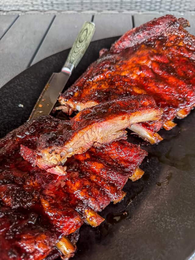 BBQ Smoked Spare Ribs with Mustard Binder - Sip Bite Go