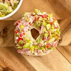 Viral Chopped Italian Bagel Sandwich 5-2