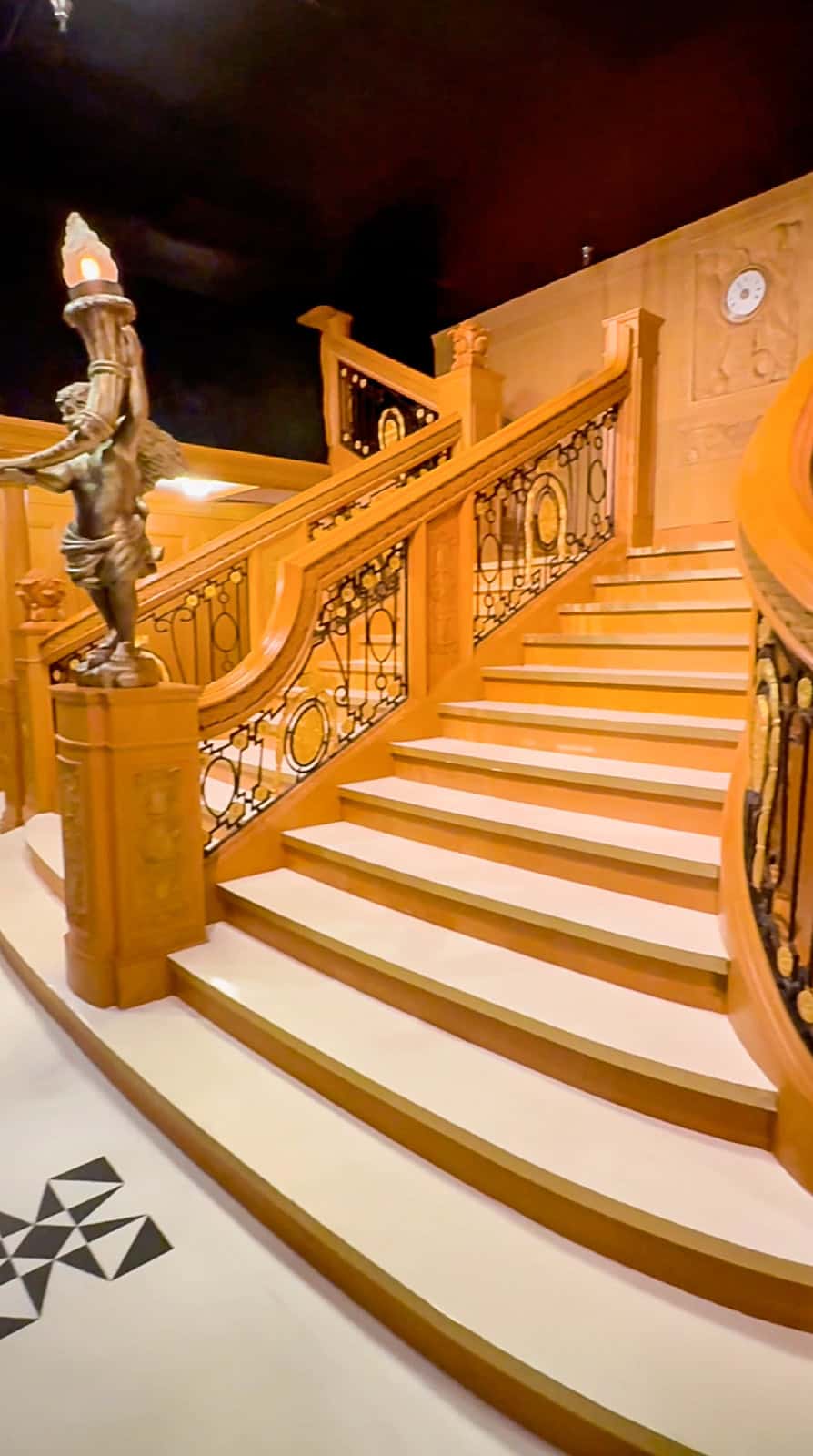 Grand Staircase Replica of Titanic The Exhibition in Dallas