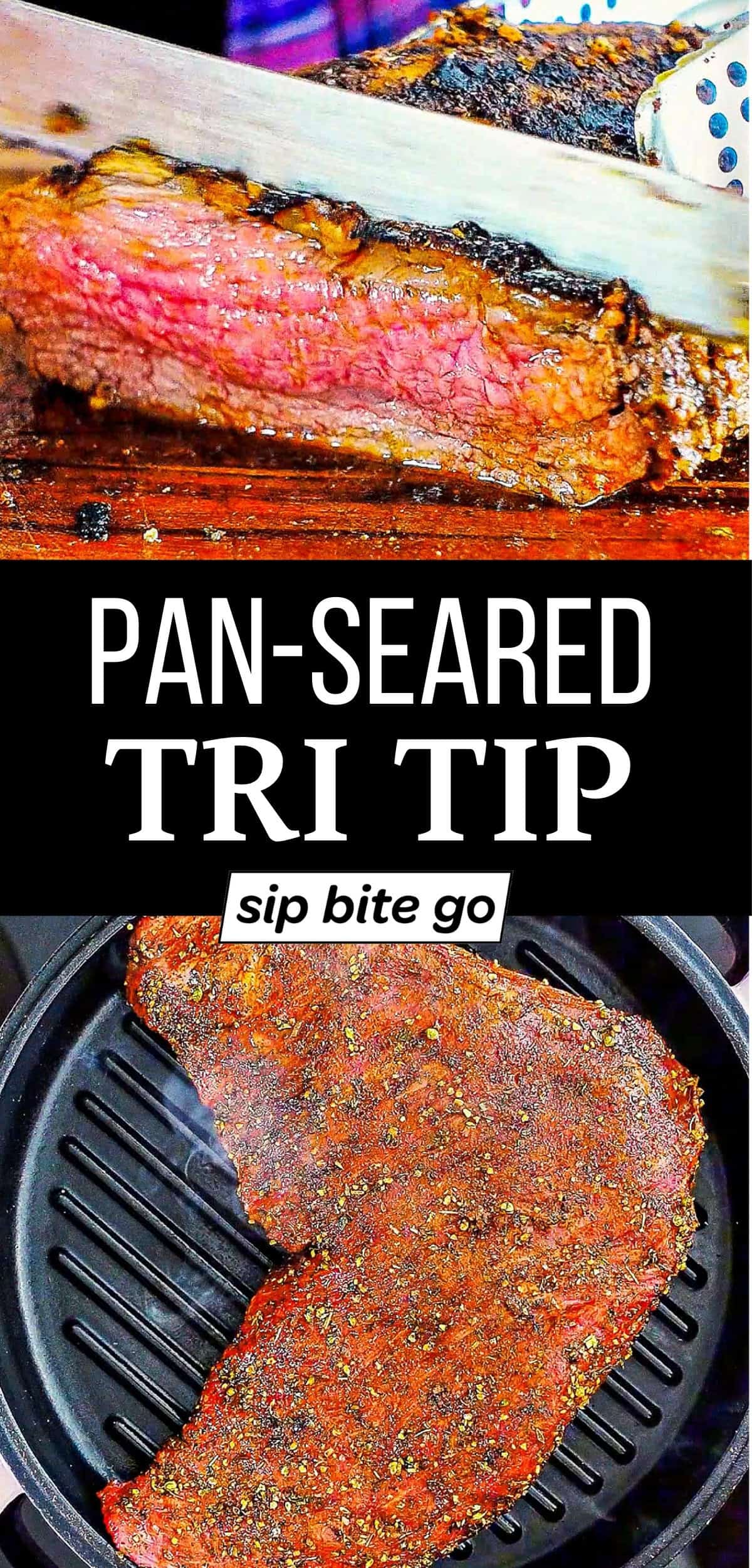 Pan-Seared Tri Tip Steak Recipe