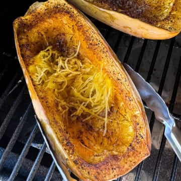 Traeger Smoked Spaghetti Squash on the Grill