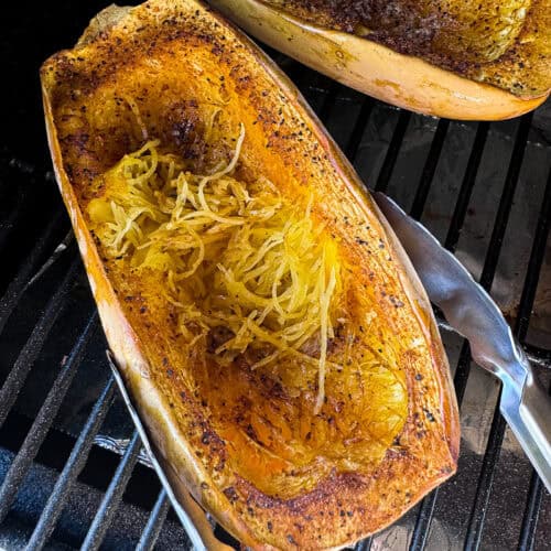 Traeger Smoked Spaghetti Squash on the Grill