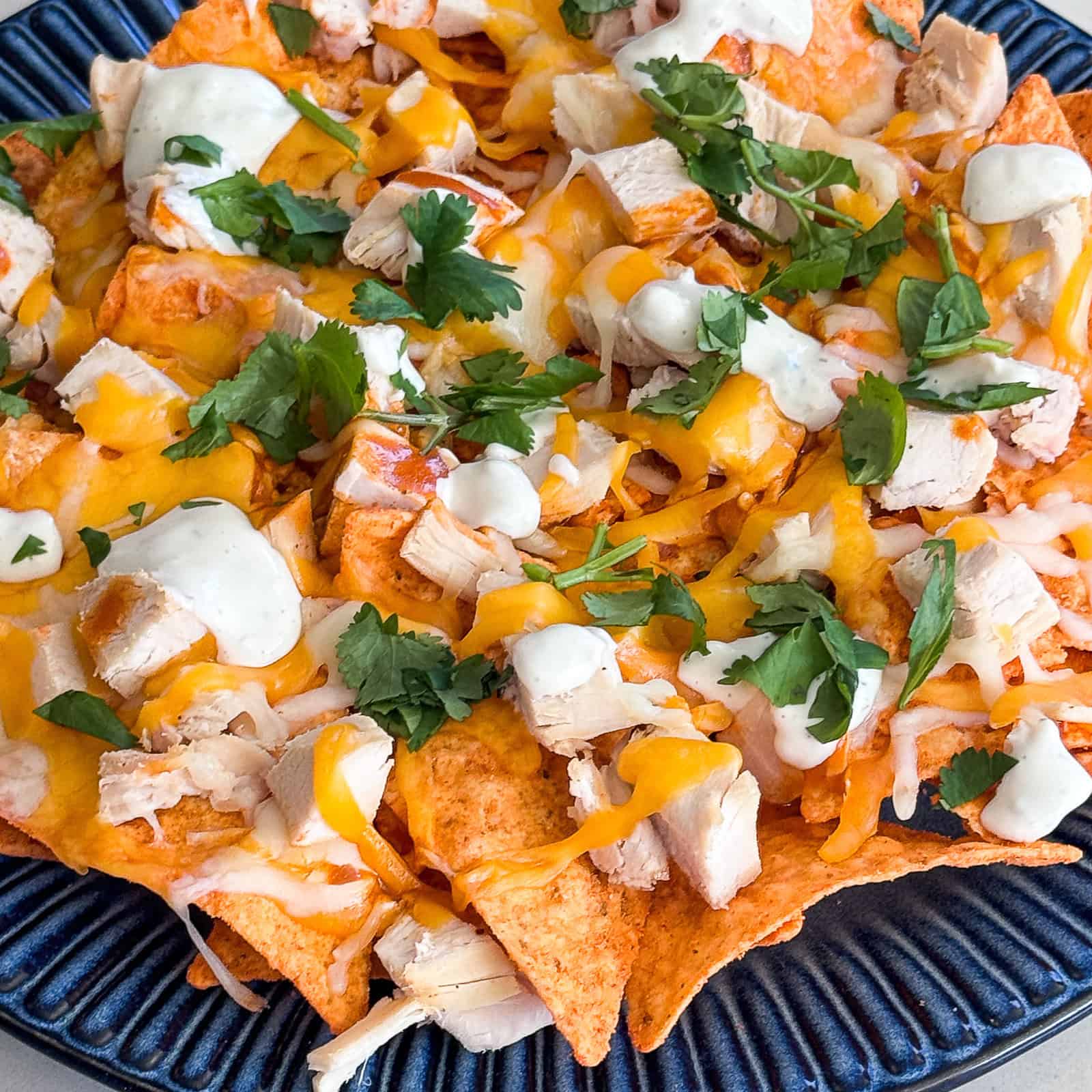 Viral Buffalo Chicken Doritos Nachos Air Fryer Recipe