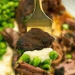 Slow Cooker Guinness Beef Ribs with text overlay
