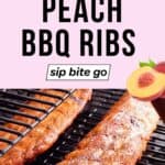 Traeger Smoked Peach BBQ Baby Back Ribs