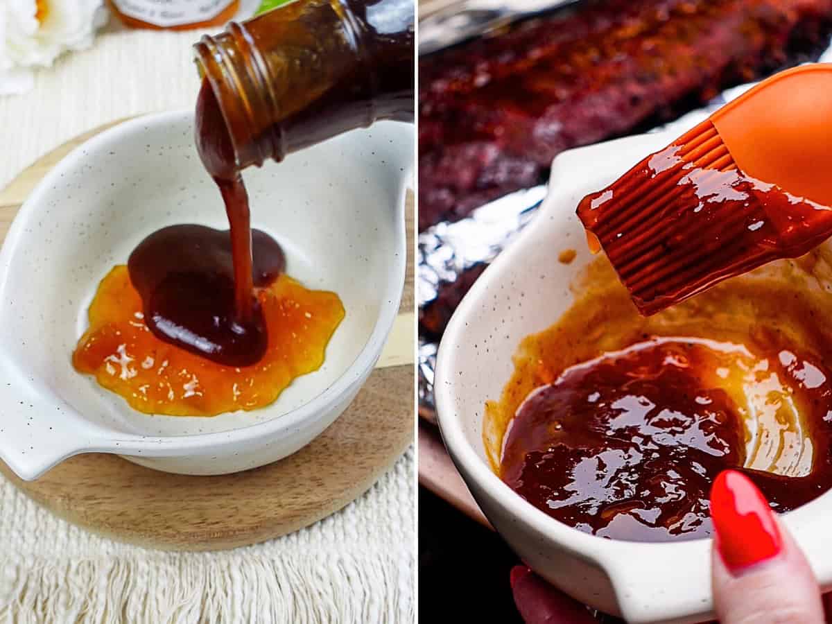 making peach bbq sauce