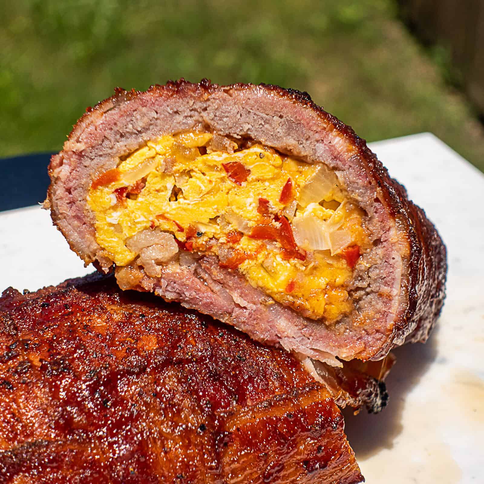 Traeger Smoked Breakfast Fatty