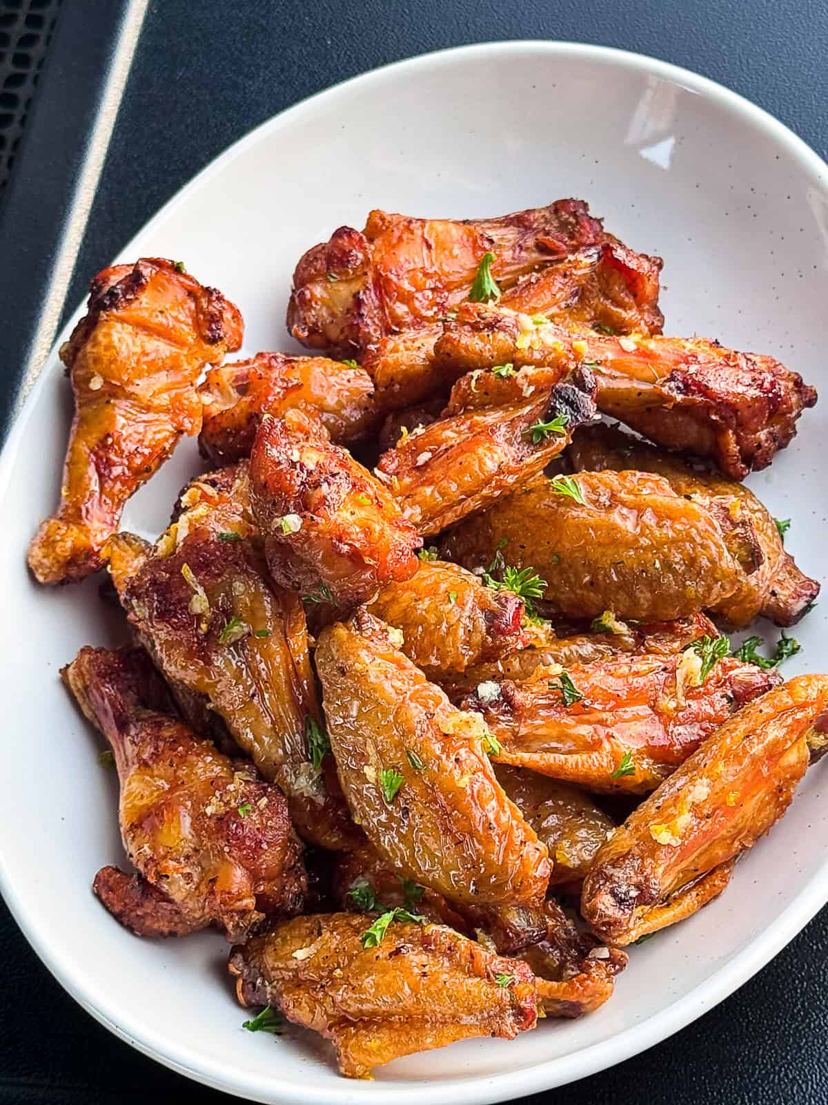 platter with Smoked Wings