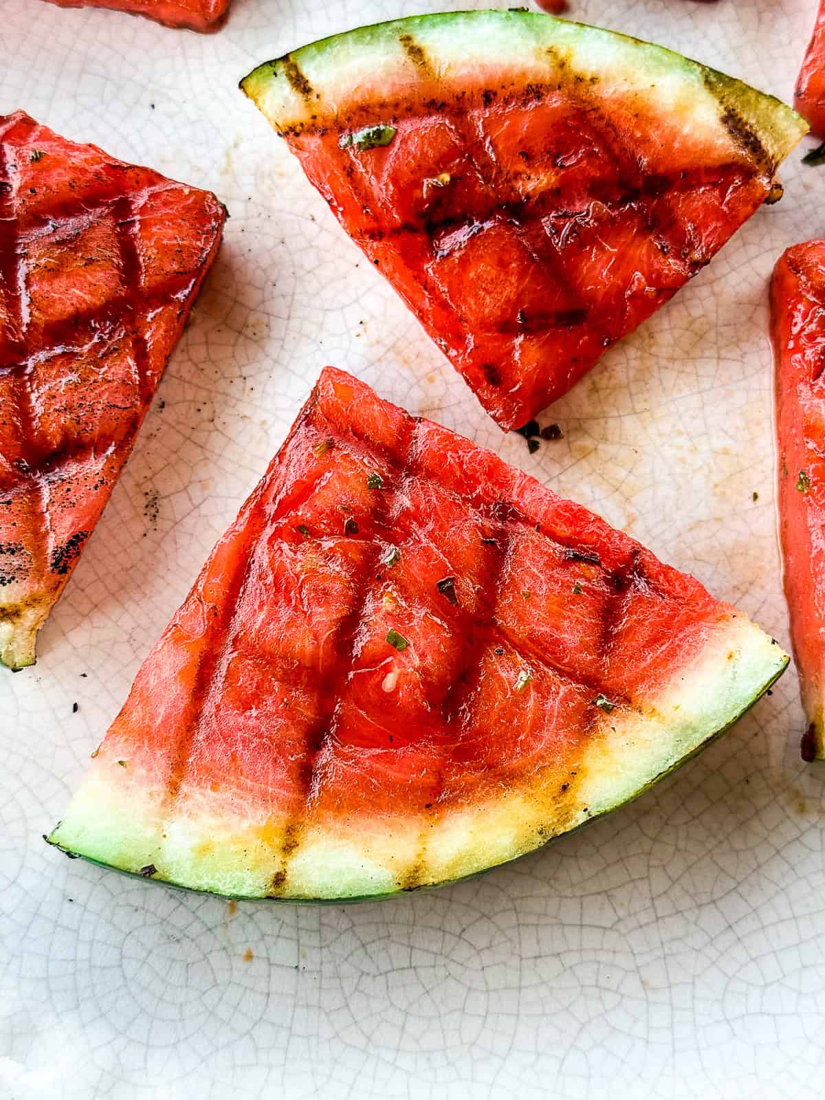 Closeup of Grilled Watermelon